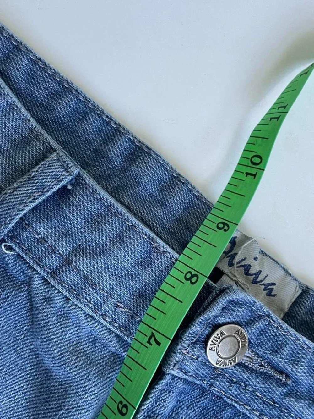 Aviva Low Rise Denim Mini Shorts